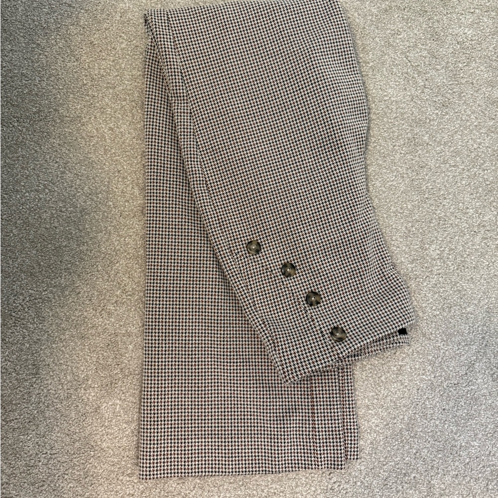 Brown and Cream Checkered Pants